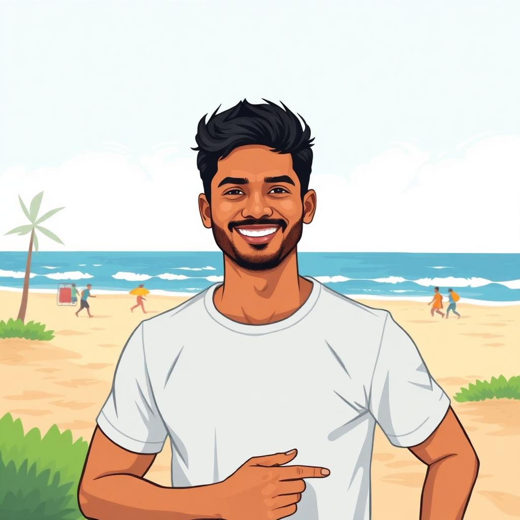 Illustration of Karthik Vundavalli, 31